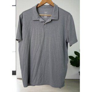 Mossimo Supply Co Polo Shirt Athletic Fit Mens Size XL Gray Short Sleeve